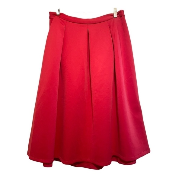 Chelsea & Theodore Hot Pink Pleated Skirt Size 14 - Picture 1 of 3